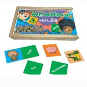 jogo memória animais em inglês