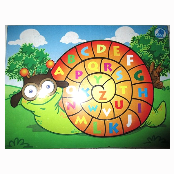 Caracol Quebra-cabeça Números Educativo mdf Jogos Brinquedos